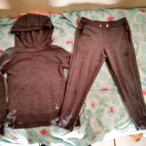 Little girls sweat pants and matching sweater